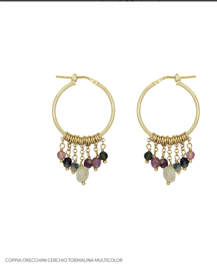Orecchini Bellamaria Donna in Argento Tormalina ORCMDTMDO - ORCMDTMDO